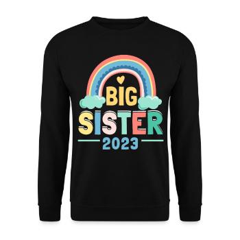 Grande Sœur 2023 Grande Sœur 23 - Sweat-shirt Unisexe - noir - Devant - Alina (178cm) & Michal (187cm)
