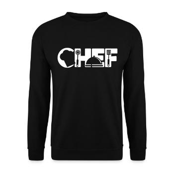 Cooking Cook Kitchen Chef Chef - Unisex Pullover - Schwarz - Vorne - Alina (178cm) & Michal (187cm)