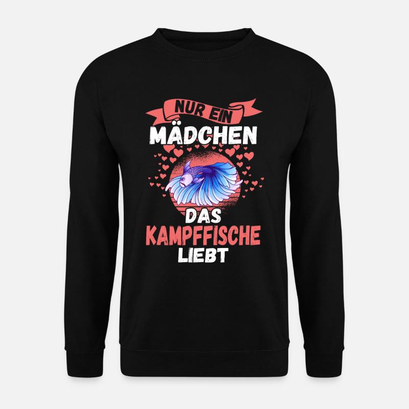 Fische Aquarium Kampffisch - Unisex Pullover - Schwarz