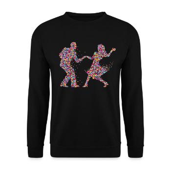 Couple Dance Dance Dance Couple Gift - Unisex Sweatshirt - black - Front - Alina (178cm) & Michal (187cm)