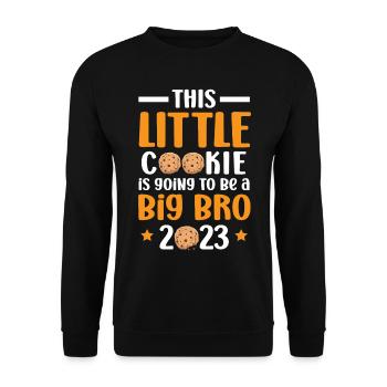 Funny saying Big Brother 2023 - Unisex Sweatshirt - black - Front - Alina (178cm) & Michal (187cm)