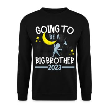 I'm going to be Big Brother 2023 Big Bro 23 - Unisex Sweatshirt - black - Front - Alina (178cm) & Michal (187cm)