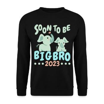 Soon I'm Going to Be Big Brother 2023 - Unisex Sweatshirt - black - Front - Alina (178cm) & Michal (187cm)