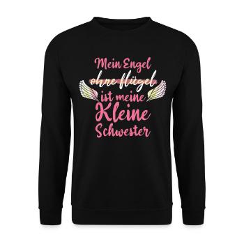Schwestern Geschwister Schwester - Unisex Pullover - Schwarz - Vorne - Alina (178cm) & Michal (187cm)