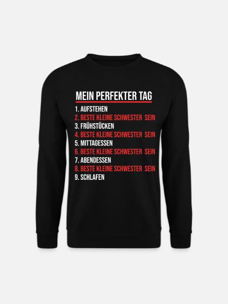 Schwestern Geschwister Schwester - Unisex Pullover - Schwarz