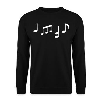 Sheet Music Sheet Music Sheet Music - Unisex Sweatshirt - black - Front - Alina (178cm) & Michal (187cm)
