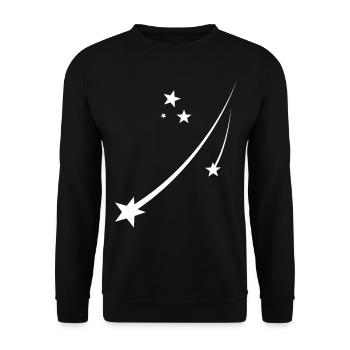 Stars - Unisex Sweatshirt - black - Front - Alina (178cm) & Michal (187cm)