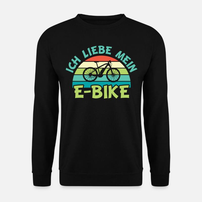 E-Bike | Ich liebe Mein E-Bike - Unisex Pullover - Schwarz