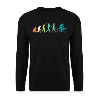E-Bike Evolution - Unisex Pullover - Schwarz - Vorne - Alina (178cm) & Michal (187cm)