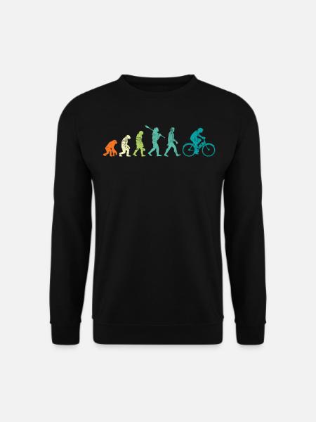 E Bike | E-Bike Retro Vintage Evolution - Unisex Pullover - Schwarz
