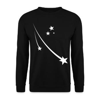 Stars - Unisex Sweatshirt - black - Front - Alina (178cm) & Michal (187cm)