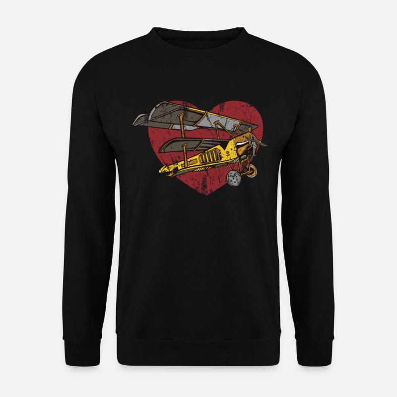 Flugzeug Modellbauer Modellflugzeug Hobby - Unisex Pullover - Schwarz