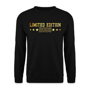 Geburtstag Limited Edition 2009 - Unisex Pullover - Schwarz - Vorne - Alina (178cm) & Michal (187cm)