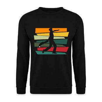 Jai Alai Player Cesta Punta Pelota Cadeau - Sweat-shirt Unisexe - noir - Devant - Alina (178cm) & Michal (187cm)