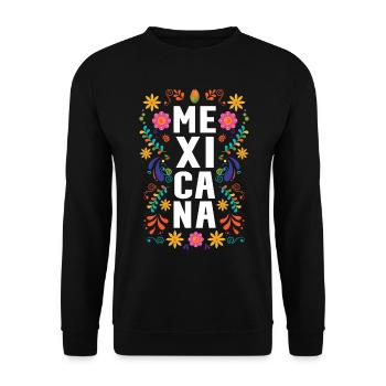 Mexicana Mexico - Unisex Sweatshirt - black - Front - Alina (178cm) & Michal (187cm)