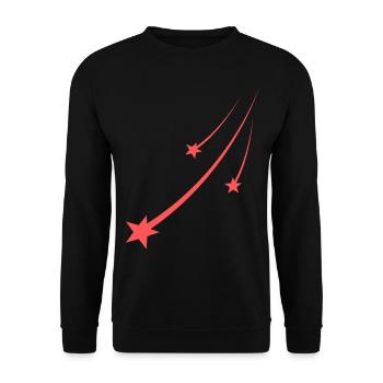 Star Orange Design - Unisex Sweatshirt - black - Front - Alina (178cm) & Michal (187cm)