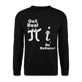 Pi Day Pi Math Obtenez un vrai sein - Sweat-shirt Unisexe - noir - Devant - Alina (178cm) & Michal (187cm)