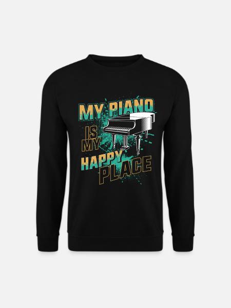 Piano Teacher Pianist My Piano Is - Unisex Pullover - Schwarz