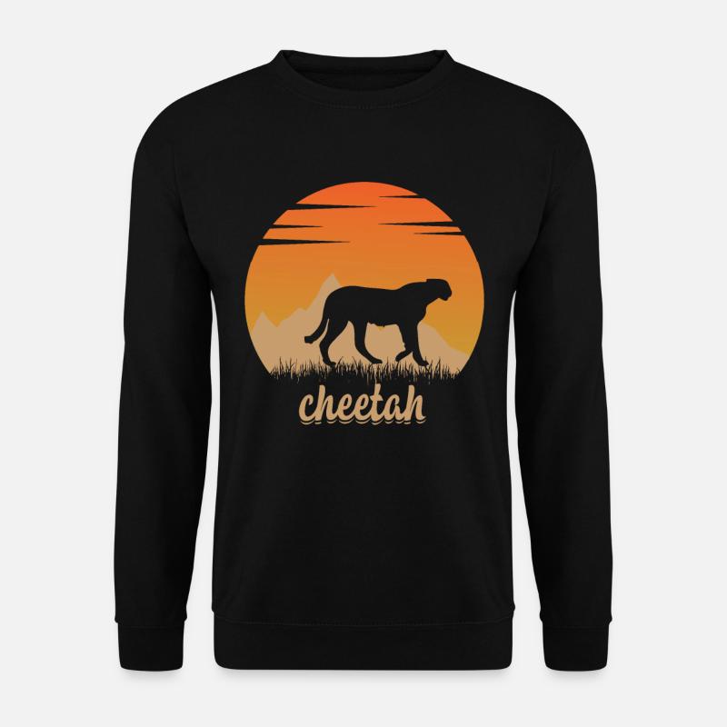 Gepard in der Natur - Unisex Pullover - Schwarz