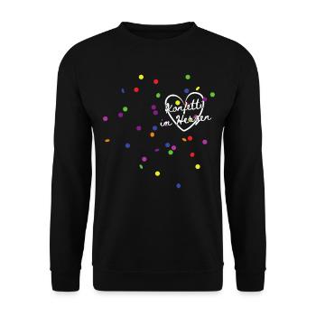 Costume de remplacement de carnaval Tenue de carnaval - Sweat-shirt Unisexe - noir - Devant - Alina (178cm) & Michal (187cm)