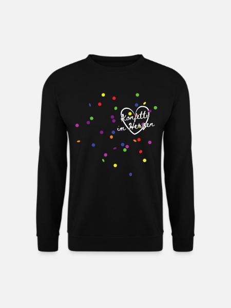 Karneval Ersatz Kostüm Fasching Outfit - Unisex Pullover - Schwarz