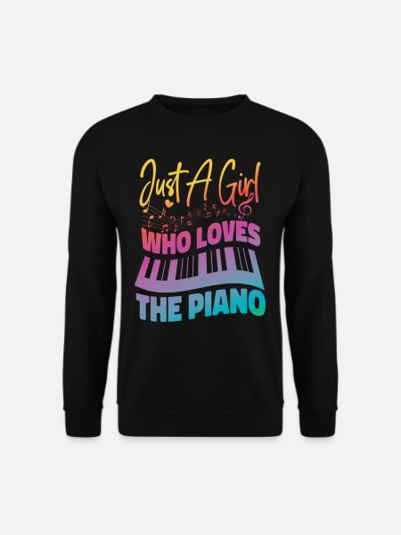 Piano Teacher Pianist Girl - Unisex Pullover - Schwarz