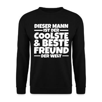 Bester Freund - Unisex Pullover - Schwarz - Vorne - Alina (178cm) & Michal (187cm)