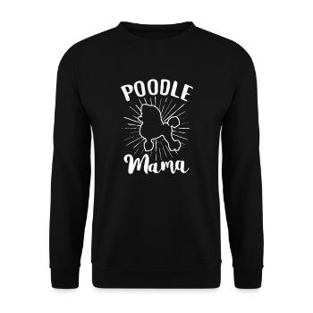 Poodle Dog Dwarf Poodle King Poodle Gift - Unisex Sweatshirt - black - Front - Alina (178cm) & Michal (187cm)