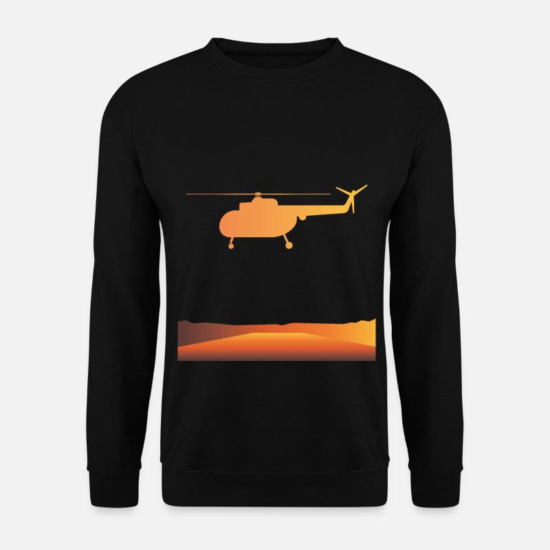 Flugzeug - Unisex Pullover - Schwarz
