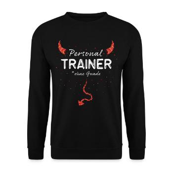 Entraîneur personnel Trainer Fitness Freak - Sweat-shirt Unisexe - noir - Devant - Alina (178cm) & Michal (187cm)