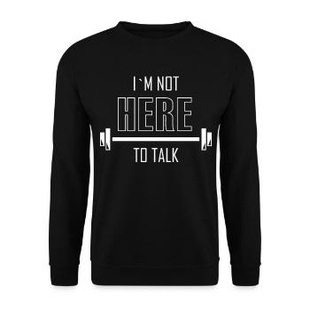 Bodybuilding Bodybuilder Gym - Unisex Sweatshirt - black - Front - Alina (178cm) & Michal (187cm)