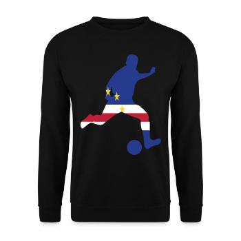 Thé de football du Cap-Vert - Sweat-shirt Unisexe - noir - Devant - Alina (178cm) & Michal (187cm)