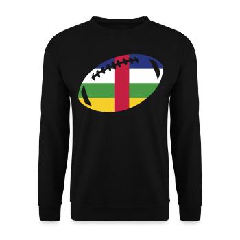 football central african republic - Unisex Pullover - Schwarz - Vorne - Alina (178cm) & Michal (187cm)