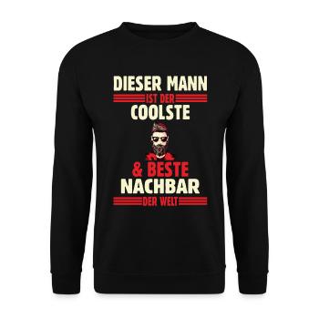 Nachbar - Unisex Pullover - Schwarz - Vorne - Alina (178cm) & Michal (187cm)