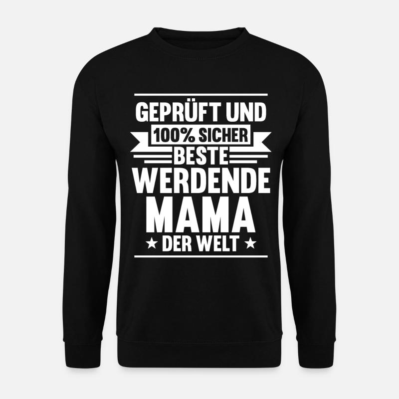Werdende Mama Schwanger - Unisex Pullover - Schwarz