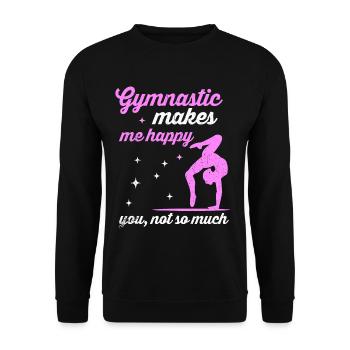 Gymnastique - Sweat-shirt Unisexe - noir - Devant - Alina (178cm) & Michal (187cm)