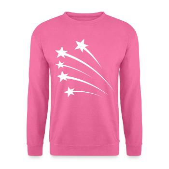 Stars White - Unisex Sweatshirt - pink - Front
