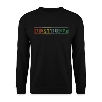 Kunstturnen Retro - Unisex Pullover - Schwarz - Vorne - Alina (178cm) & Michal (187cm)