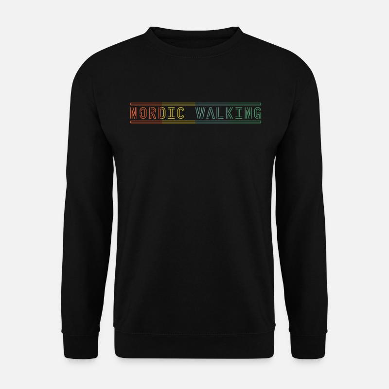 Nordic Walking Retro - Unisex Sweatshirt - black