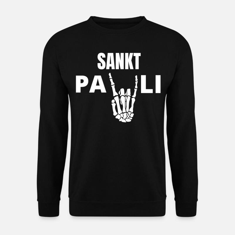 St pauli. St pauli Fan. Paulianer Hamburger fan - Unisex Pullover - Schwarz
