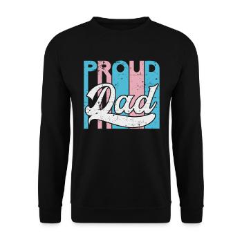 Stolzer Vater Trans Lgbt Rechte Lgbt Stolz Mama - Unisex Pullover - Schwarz - Vorne - Alina (178cm) & Michal (187cm)