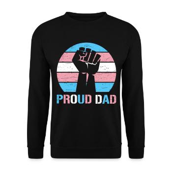 Stolzer Vater Trans Lgbt Rechte Lgbt Stolz Mama - Unisex Pullover - Schwarz - Vorne - Alina (178cm) & Michal (187cm)