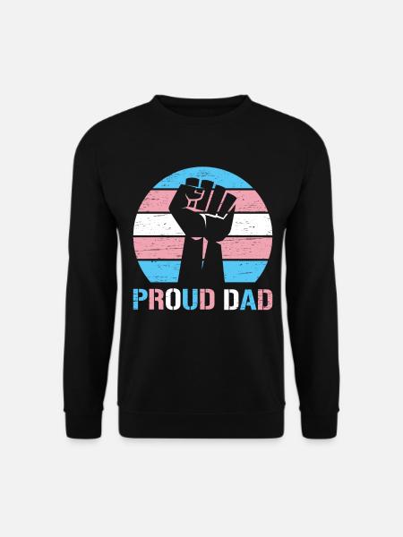 Stolzer Vater Trans Lgbt Rechte Lgbt Stolz Mama - Unisex Pullover - Schwarz