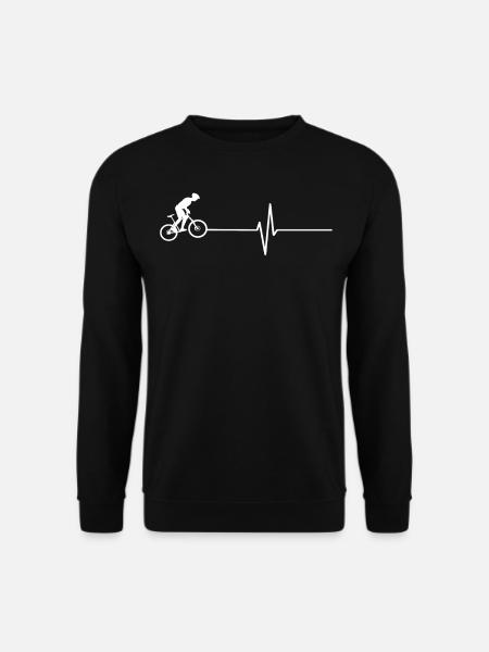 Rennrad Fahrrad Herzschlag - Unisex Pullover - Schwarz