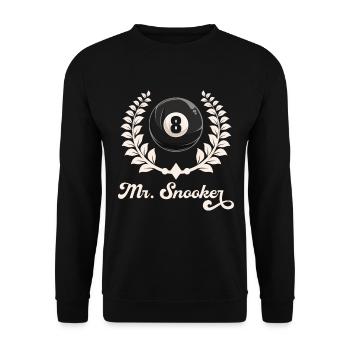 Billard Pool Billard Billardkugel Billardkö 8Ball - Unisex Pullover - Schwarz - Vorne - Alina (178cm) & Michal (187cm)