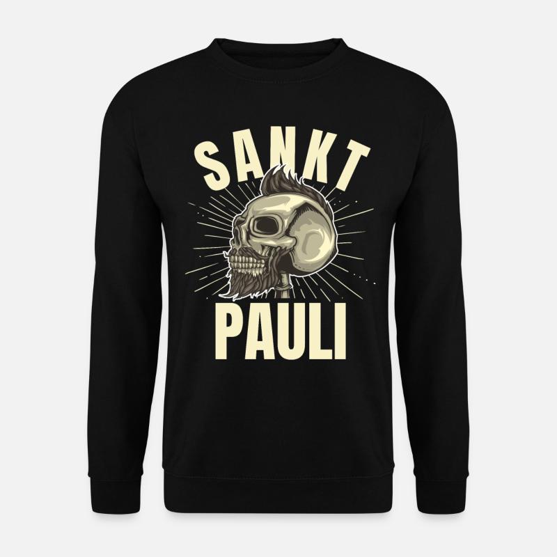 St pauli. St pauli Fan. Paulianer Hamburger fan - Unisex Pullover - Schwarz