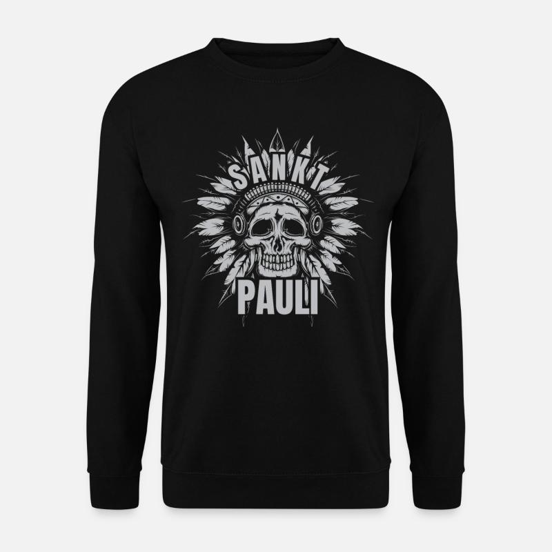 St pauli. St pauli Fan. Paulianer Hamburger fan - Unisex Pullover - Schwarz