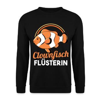 Clownfisch - Unisex Pullover - Schwarz - Vorne - Alina (178cm) & Michal (187cm)