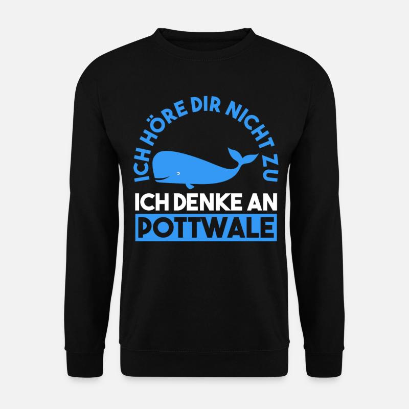 Pottwal - Unisex Pullover - Schwarz