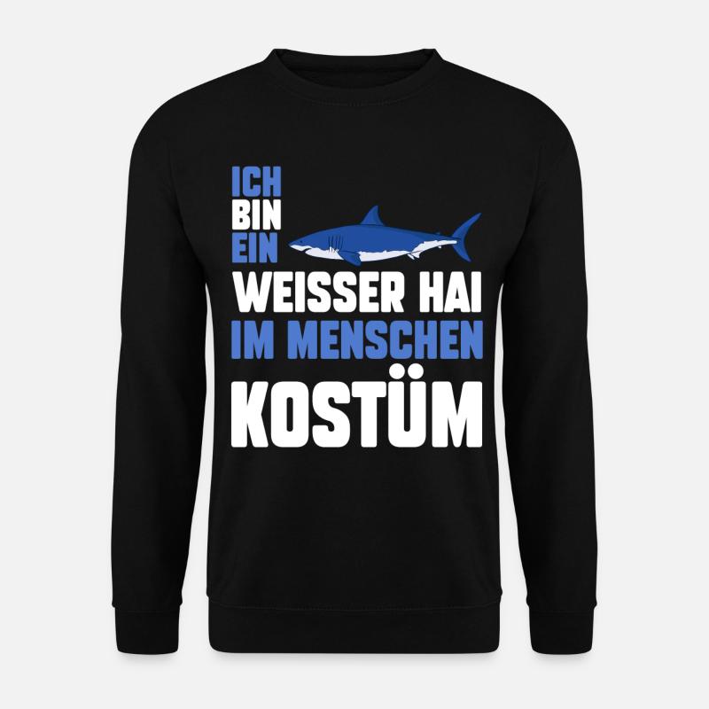 Weißer Hai - Unisex Pullover - Schwarz
